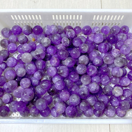 181 Pieces Amethyst Spheres (Sea Freight Only) -Wholesale Crystals