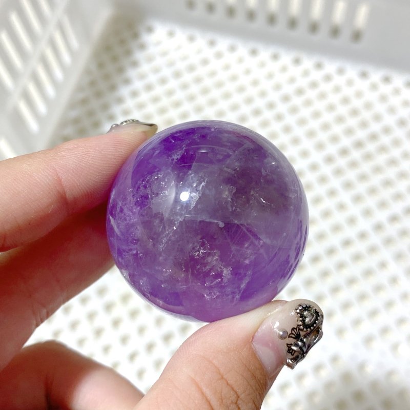 181 Pieces Amethyst Spheres (Sea Freight Only) -Wholesale Crystals