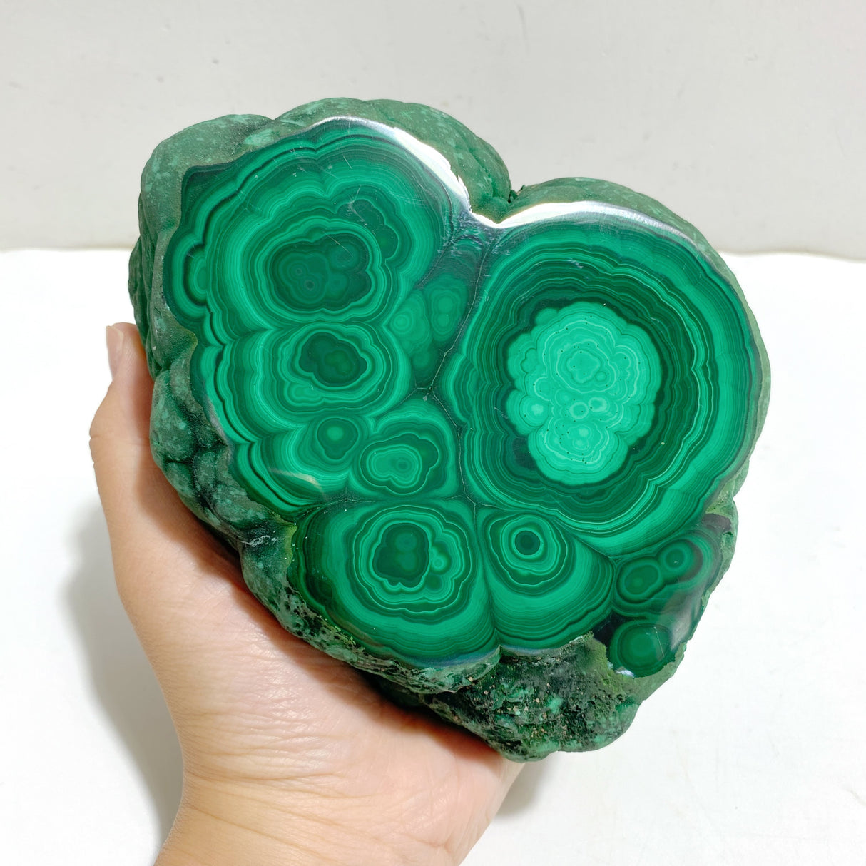 Unique Malachite Specimen With Stand