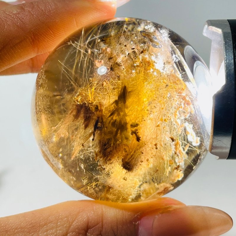1.8in (4.8cm) Rare Gold Rutile Crystal Sphere -Wholesale Crystals