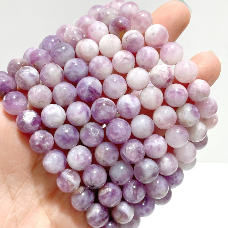 19 Pieces 9mm Spark Lepidolite Bracelet - Wholesale Crystals