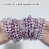 19 Pieces 9mm Spark Lepidolite Bracelet - Wholesale Crystals