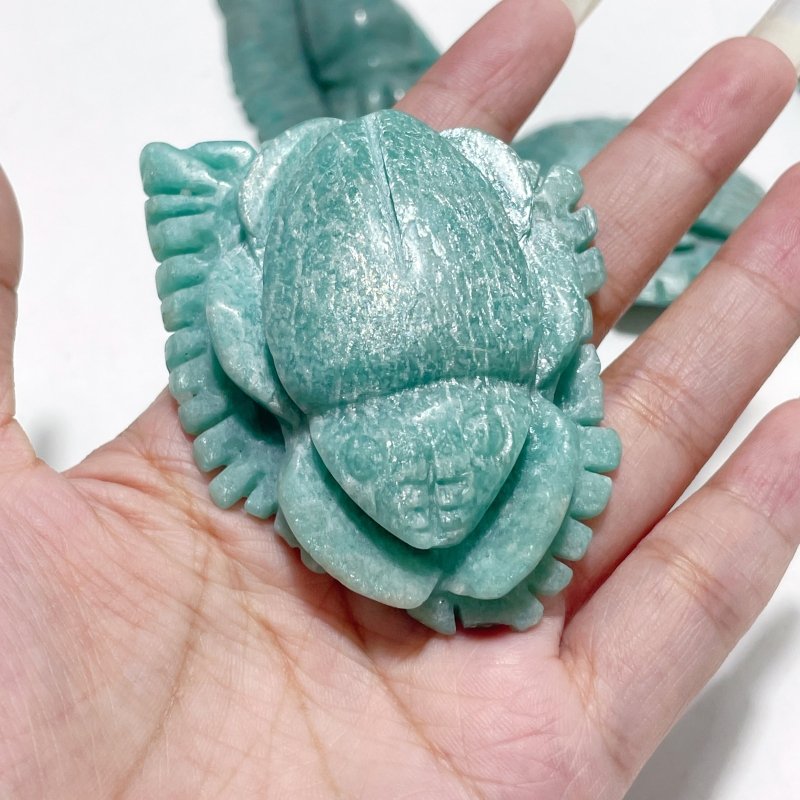 19 Pieces Beautiful Amazonite Sea Animal Carving - Wholesale Crystals