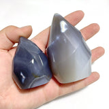 19 Pieces Black Orca Agate Flame Carving 2 - Wholesale Crystals