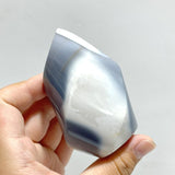 19 Pieces Black Orca Agate Flame Carving 2 - Wholesale Crystals