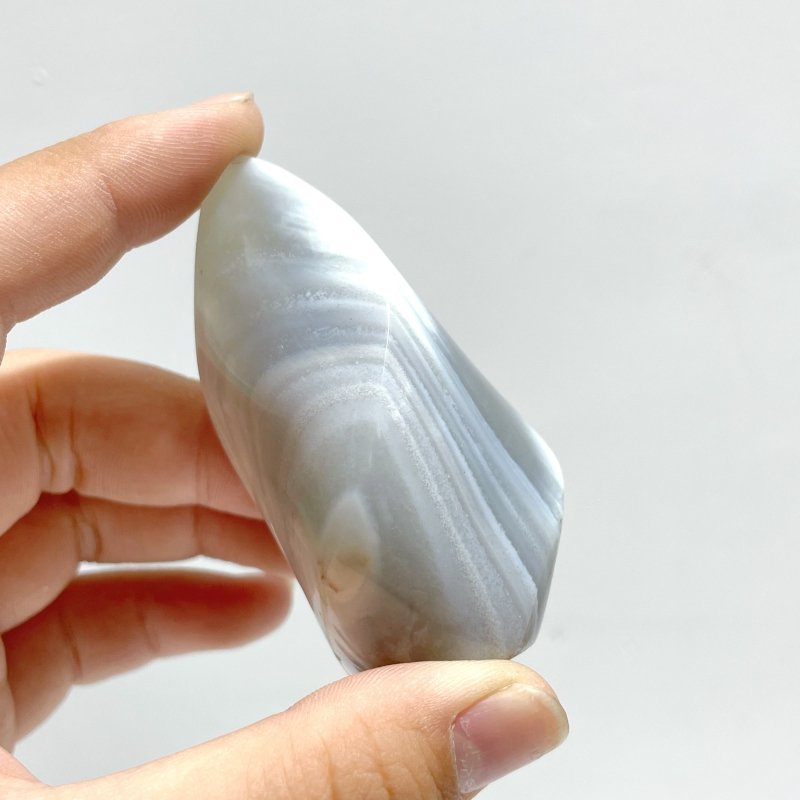 19 Pieces Black Orca Agate Flame Carving 2 - Wholesale Crystals