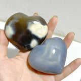 19 Pieces Black Orca Agate Heart 3 -Wholesale Crystals