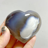 19 Pieces Black Orca Agate Heart 3 -Wholesale Crystals