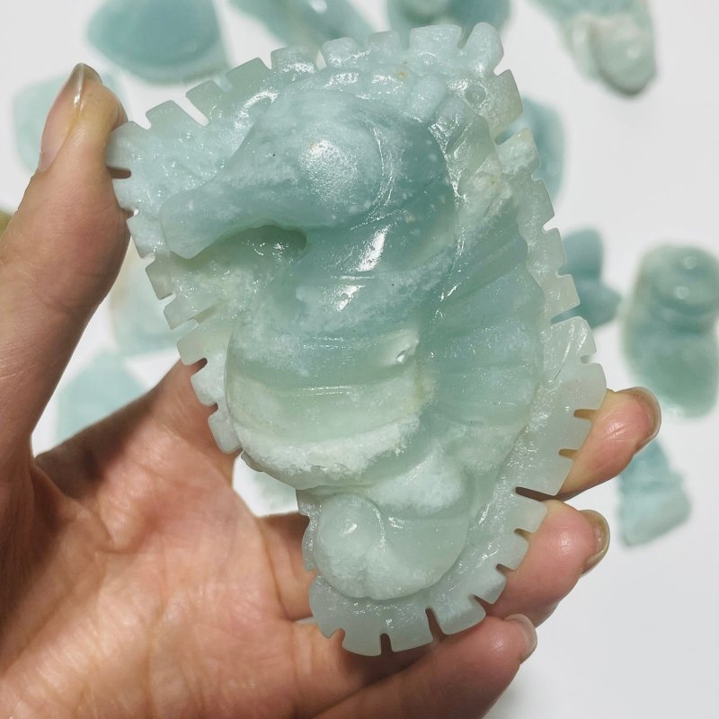 19 Pieces Caribbean Calcite Marine Animals Carving -Wholesale Crystals