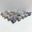 19 Pieces Geode Druzy Agate Fox Head Carving -Wholesale Crystals