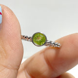 Cut Faceted Peridot Rings Wholesale