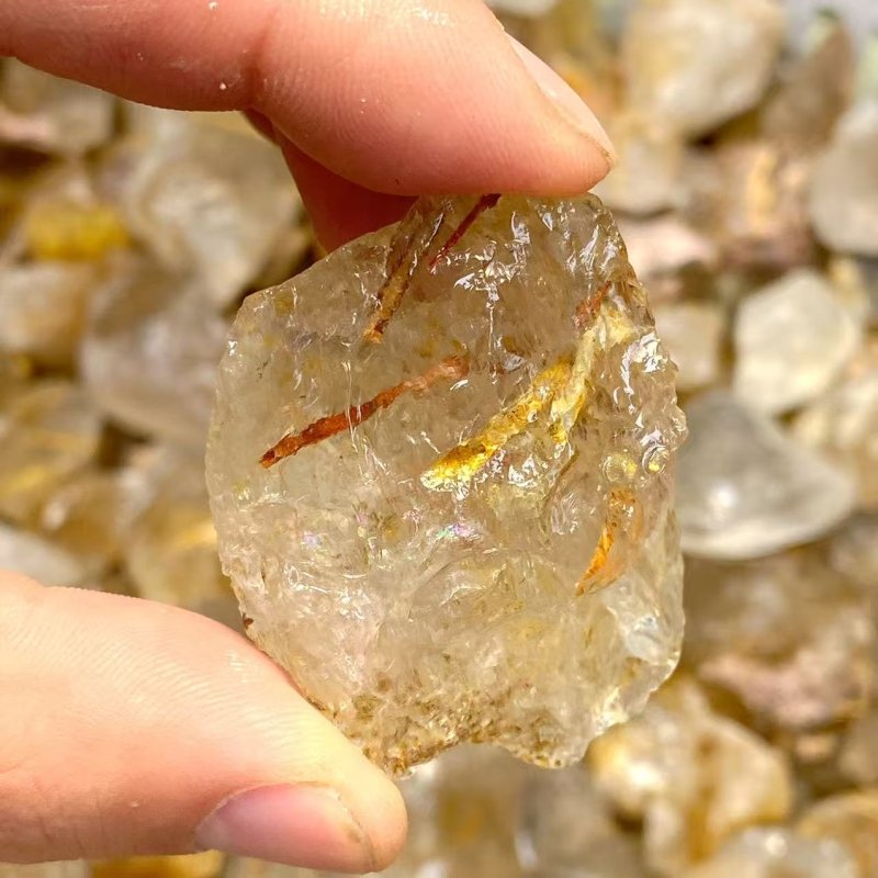 19KG Raw Rutile Quartz (Sea Freight Only) -Wholesale Crystals