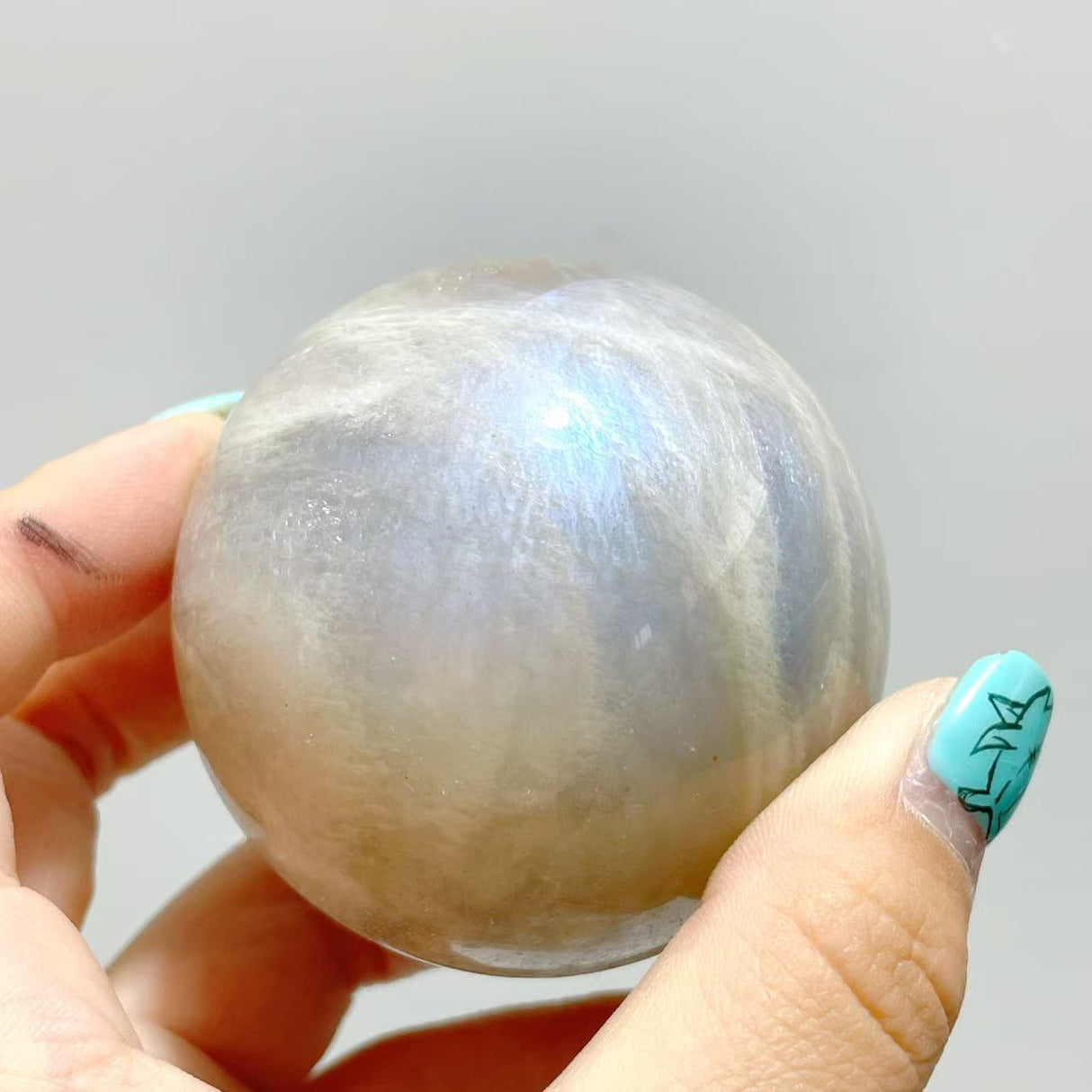 13 Pieces Blue Moonstone Spheres