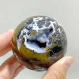 12 Pieces Geode Druzy 8th Vein Ocean Jasper Spheres
