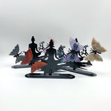 Mixed Materials Butterfly Wing Carving With Yoga Woman Stand Wholesale