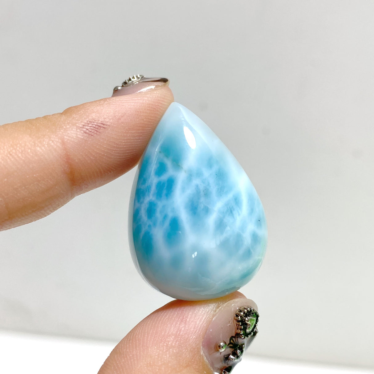 12 Pieces Cabochon Larimar DIY Charms Dominican Republic Larimar