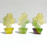 2 Types Potted Plants Carving Wholesale