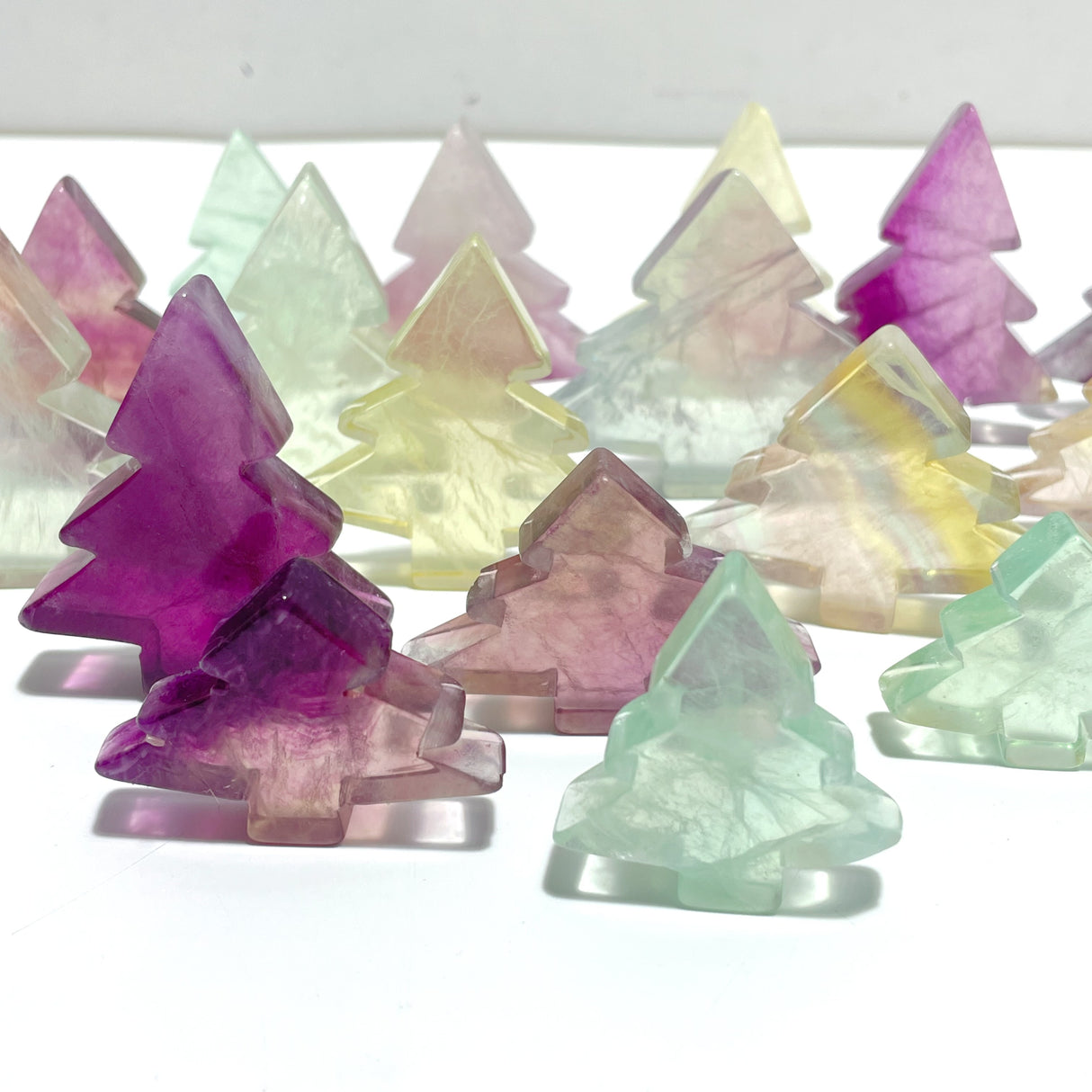 Colorful Fluorite Pine Tree Christmas Tree Wholesale