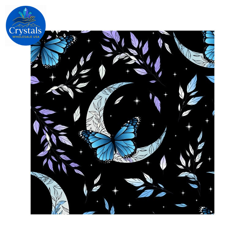 2 Moon Phase Starry Sky Tarot Tablecloth - Wholesale Crystals