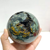2 Pieces 6th Vein Ocean Jasper Spheres - Wholesale Crystals
