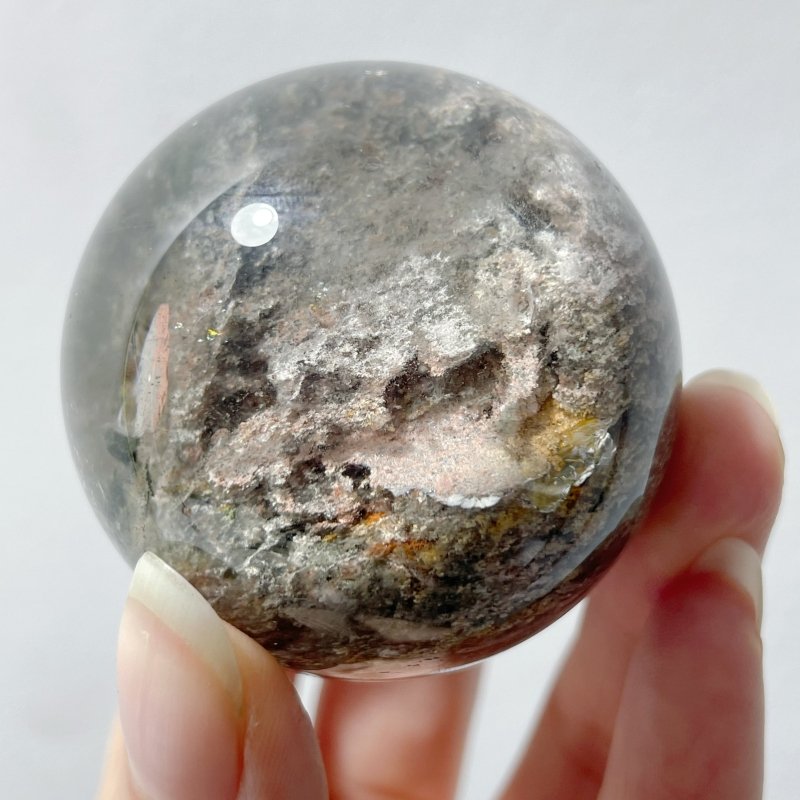 2 Pieces Beautiful Garden Quartz Sphere - Wholesale Crystals