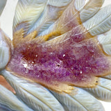 2 Pieces Beautiful Geode Druzy Agate Nine-tailed Fox Carving 5 -Wholesale Crystals