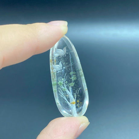 2 Pieces Butterfly Garden Quartz Inner Scene Carving -Wholesale Crystals