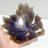 2 Pieces Geode Agate Druzy Nine-tailed Fox Carving 13 -Wholesale Crystals