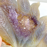 2 Pieces Geode Agate Druzy Nine-tailed Fox Carving 16 -Wholesale Crystals