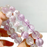 2 Pieces High Quality Clear Flash Purple Spodumene Kunzite Bracelets - Wholesale Crystals