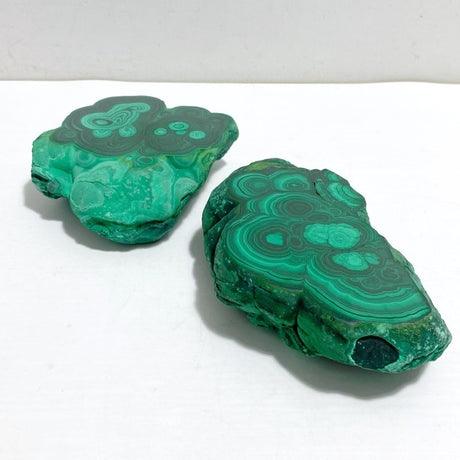 2 Pieces High Quality Malachite Slab - Wholesale Crystals