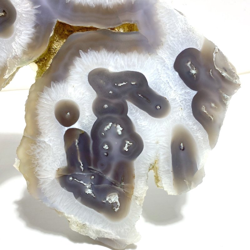 2 Pieces Large Beautiful Moss Agate Slab - Wholesale Crystals