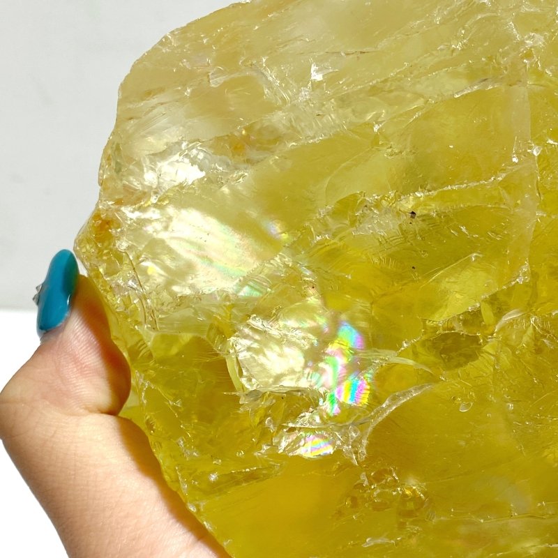 2 Pieces Large Citrine Raw Stone Specimen With Beautiful Rainbow 10 -Wholesale Crystals
