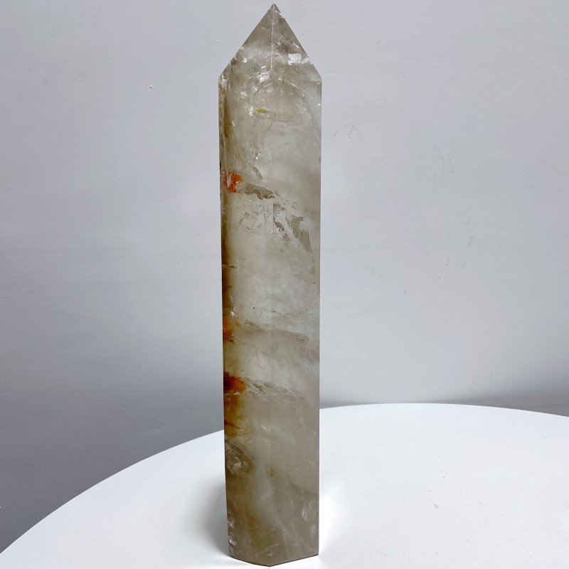 2 Pieces Large Smoky Quartz Tower 15.6 - 17.4in - Wholesale Crystals