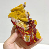 2 Pieces Mookaite Flying Dragon Castle Carving 3 -Wholesale Crystals