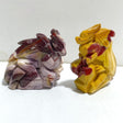2 Pieces Mookaite Flying Dragon Castle Carving -Wholesale Crystals