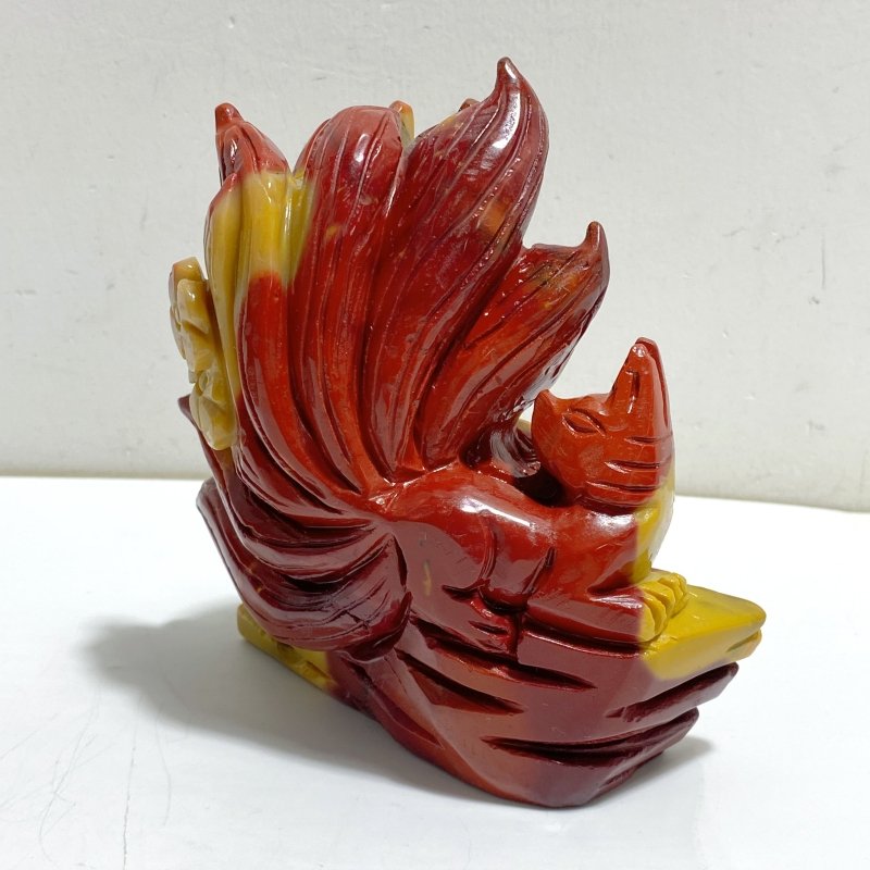 2 Pieces Mookaite Nine-tailed Fox Carving 5 -Wholesale Crystals