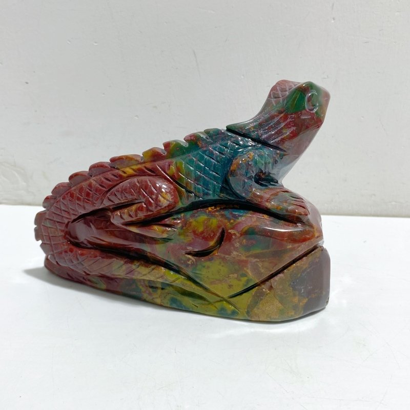 2 Pieces Ocean Jasper Lizard Carving 6 -Wholesale Crystals