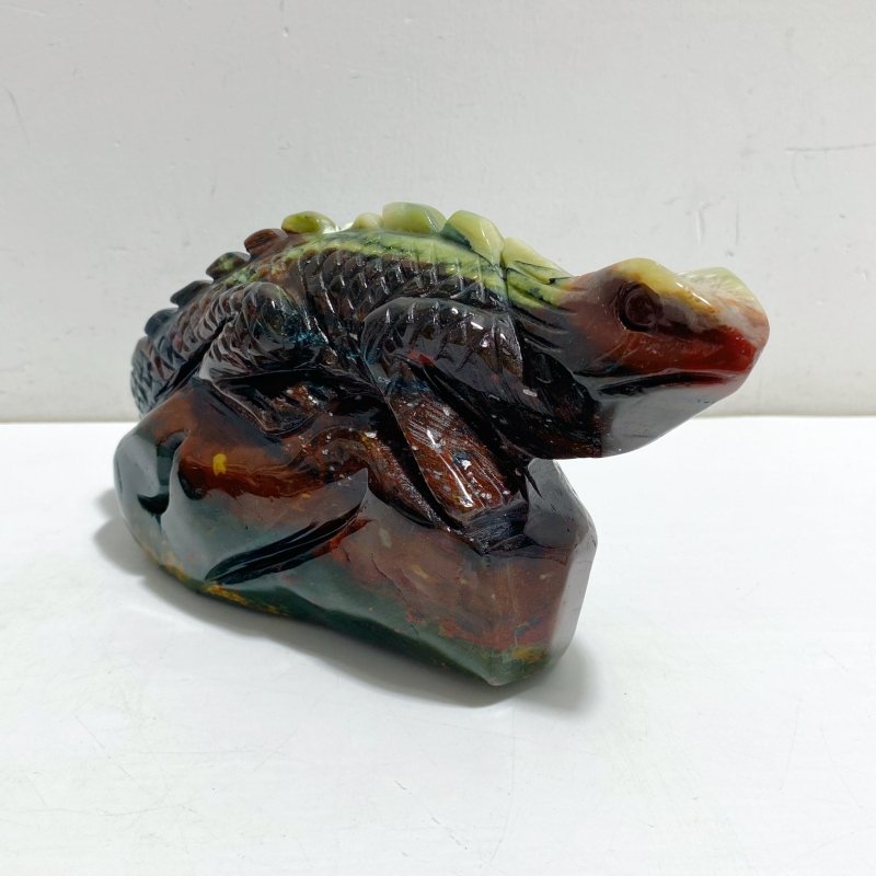 2 Pieces Ocean Jasper Lizard Carving 6 -Wholesale Crystals