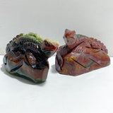 2 Pieces Ocean Jasper Lizard Carving 6 -Wholesale Crystals