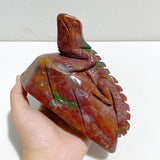 2 Pieces Ocean Jasper Lizard Carving 6 -Wholesale Crystals
