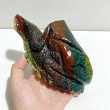 2 Pieces Ocean Jasper Lizard Carving 6 -Wholesale Crystals