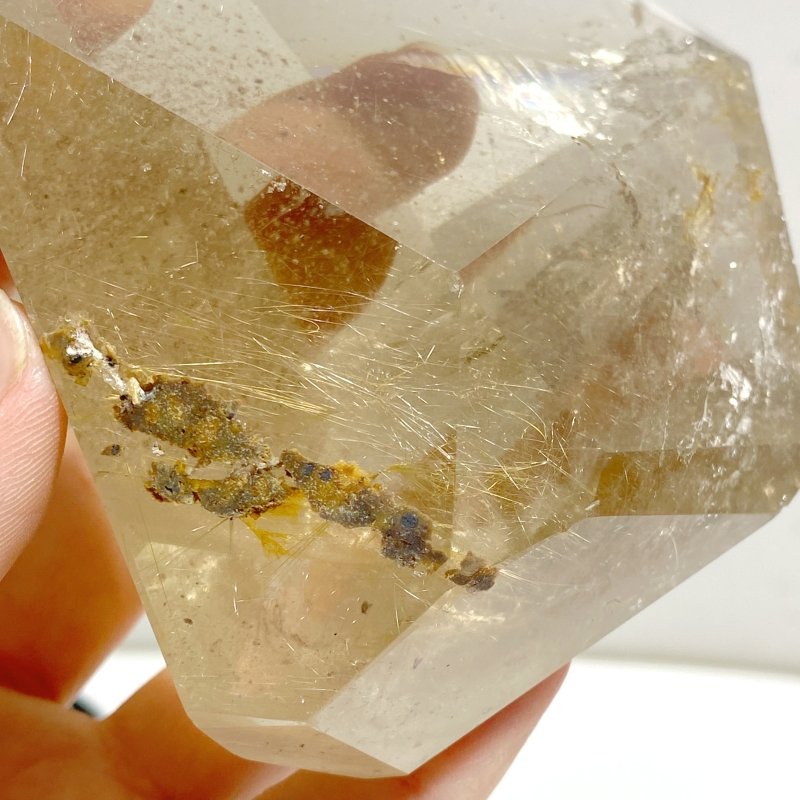 2 Pieces Rutile Quartz Crystal Free Form With Stand -Wholesale Crystals