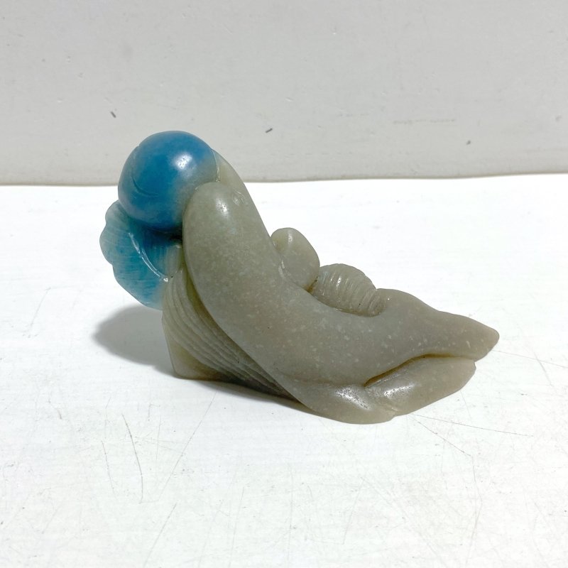 2 Pieces Trolleite Stone Dolphin Carving - Wholesale Crystals