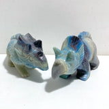 2 Pieces Trolleite Stone Triceratops Three-horned Dinosaur Crystal Carving -Wholesale Crystals
