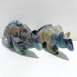 2 Pieces Trolleite Triceratops Three-horned Dinosaur Carving -Wholesale Crystals