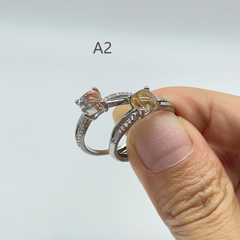 2 Style Beautiful Rutile Ring Crystal Wholesale -Wholesale Crystals