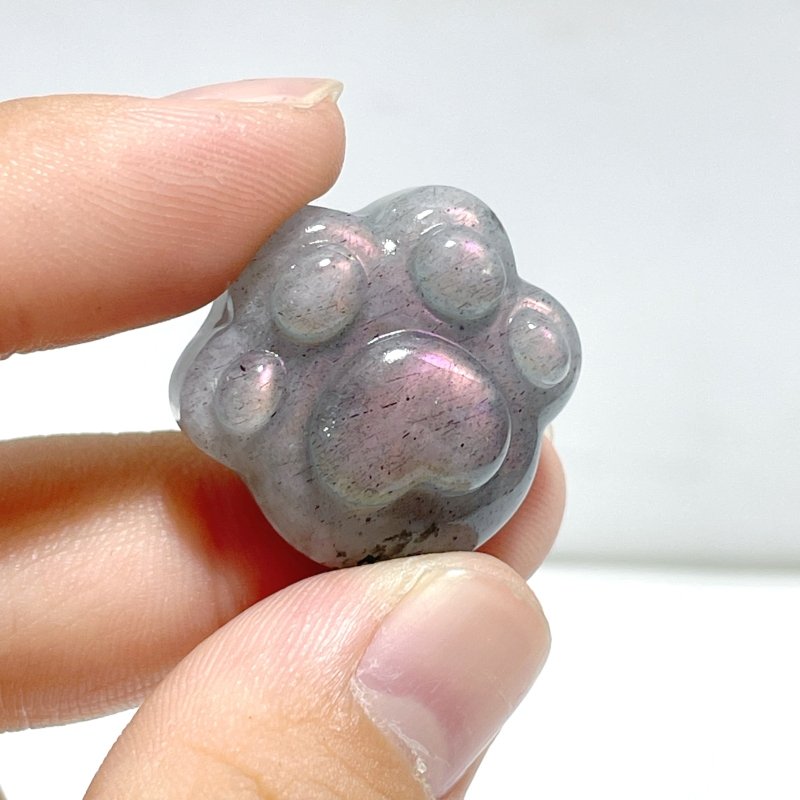 2 Types Cat Paw Labradorite Trolleite Stone Carving Wholesale - Wholesale Crystals