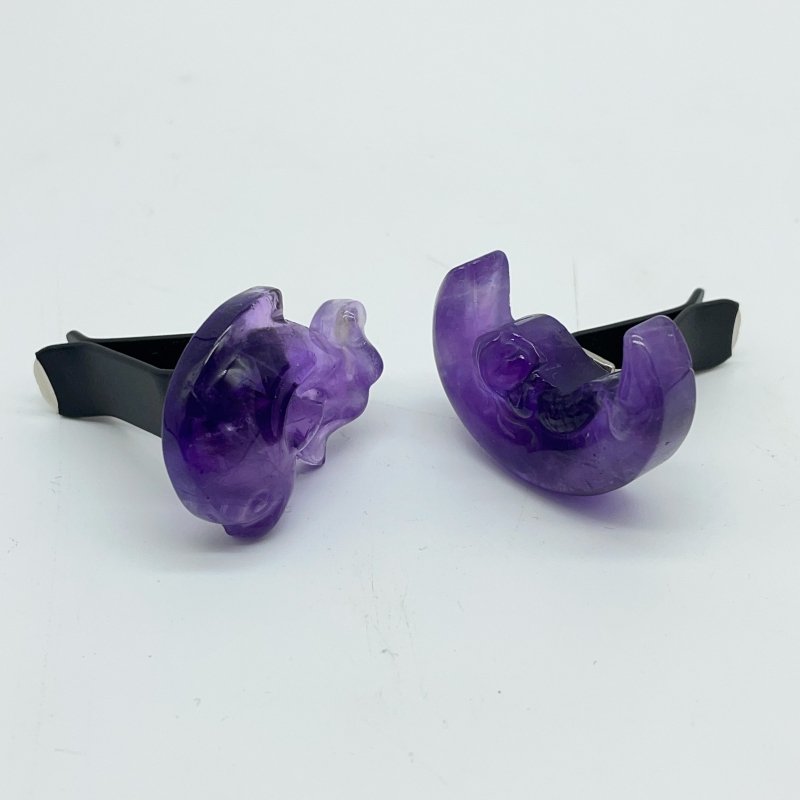 2 Types Dolphin & Mermaid On The Moon Amethyst Car Air Vent Clips Wholesale -Wholesale Crystals