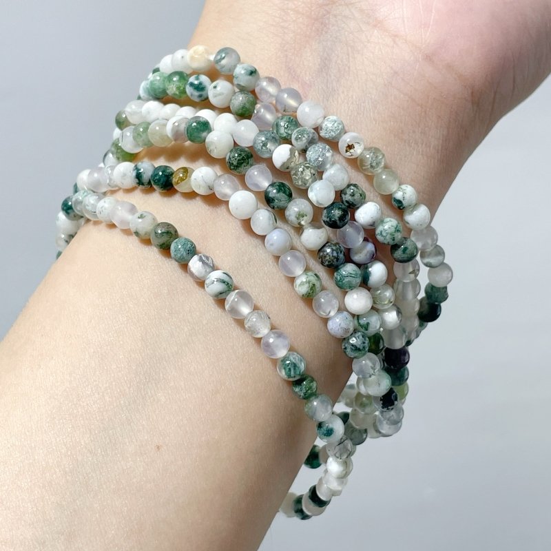 2 Types Mini Beads Bracelet Moss Agate China Shoushan stone Wholesale - Wholesale Crystals